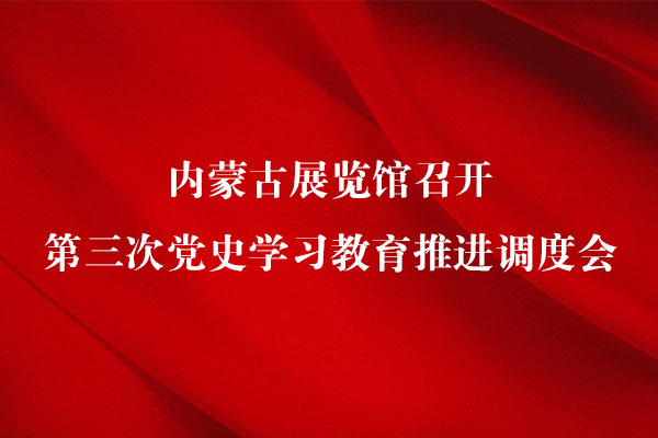 内蒙古展览馆召开第三次党史学习教育推进调度会