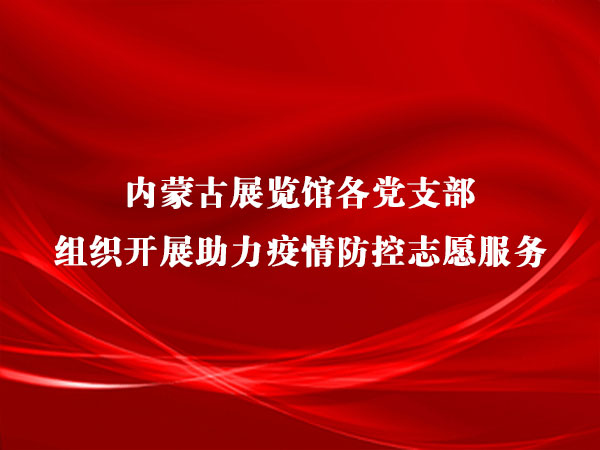内蒙古展览馆各党支部组织开展助力疫情防控志愿服务