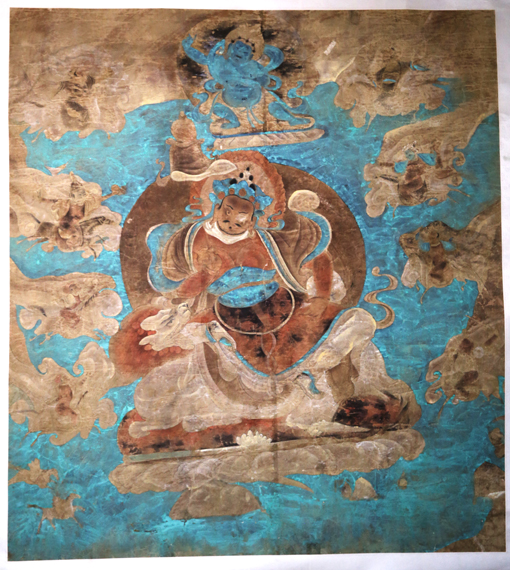 《财神》 阿尔寨石窟壁画 147x164cm